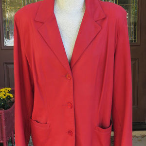 Red Leather Vintage Jacket